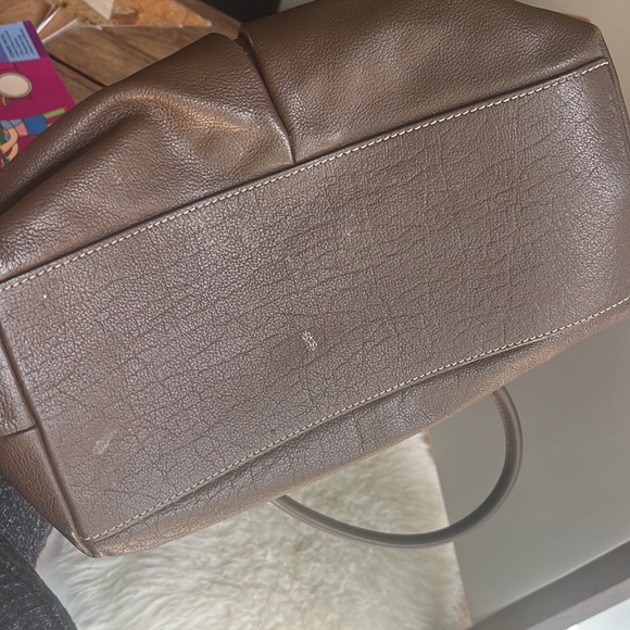 Dooney & Bourke Brown Leather Structured Tote - Picture 11 of 13